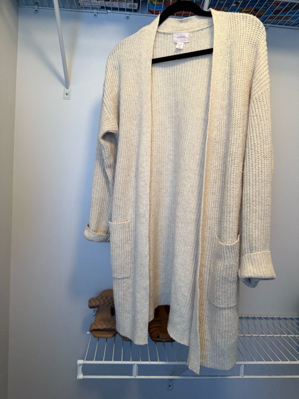 Auden Cream Knit Cardigan Sweater